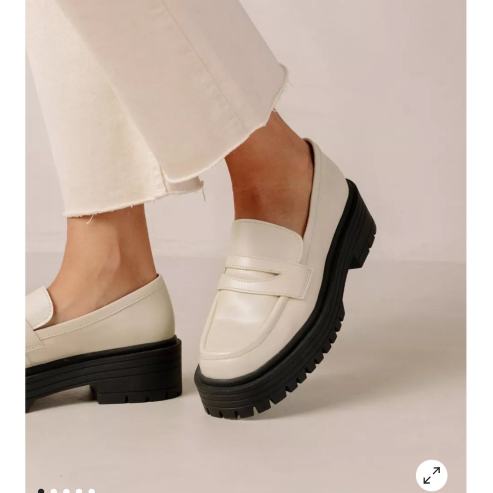 SVEGAN Mask Vegan Leather Platform Lug Loafer